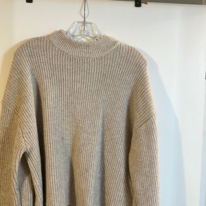 Pearl neck sweater